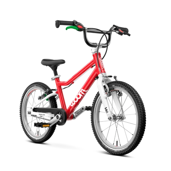 woom GO 3 16" Leichtes Kinderfahrrad - Woom Rot (Alter 4–6 Jahre)