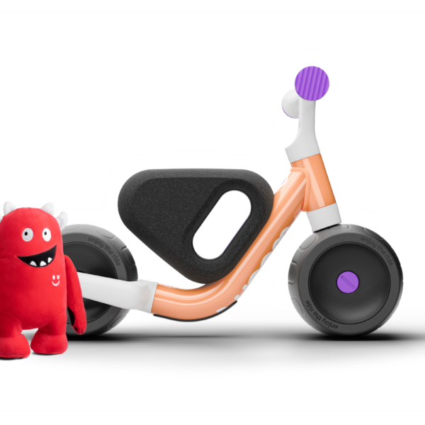 woom WOW Selbstbalancierendes Laufrad - Pop Peach (Ab 9 Monate, 9–36 Monate)